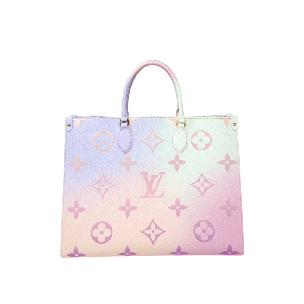 Louis Vuitton Pastel Gradient Monogram OnTheGo Tote - Pink, Lavender, Mint
